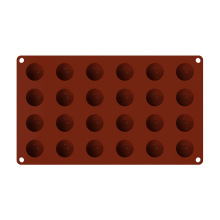 24 Cavities Round Silicone Baking Molds, 24 Holes Sphere Silicone Molds Apply to 1 inch Hemisphere Chocolate Mousse Making